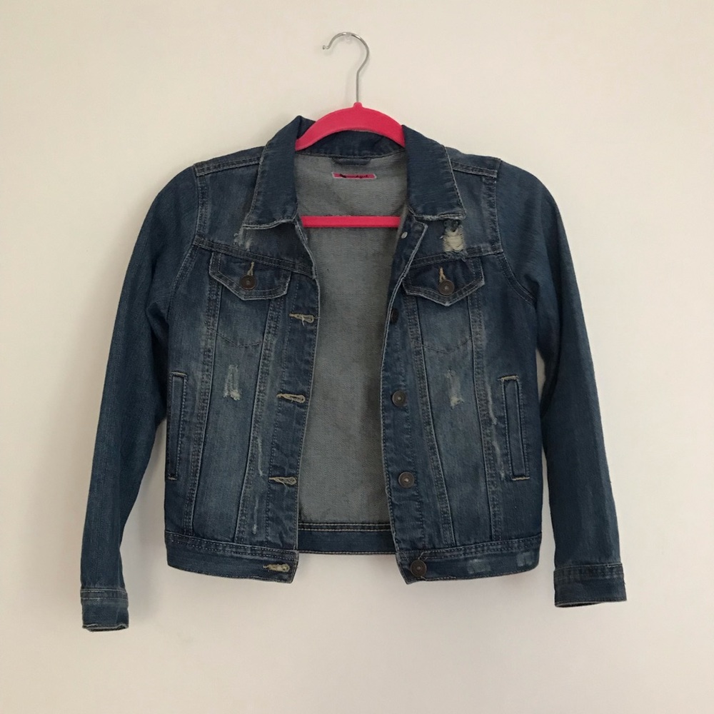 Soundgirl distressed denim jacket